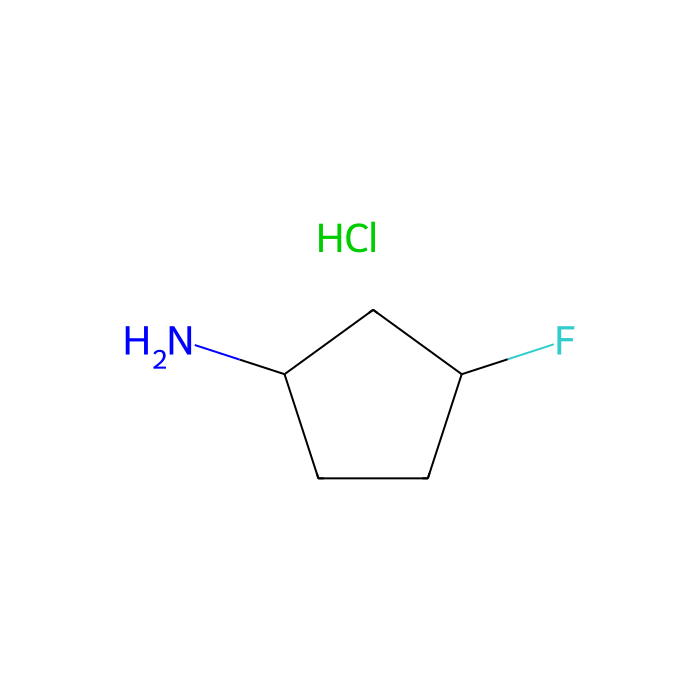 (1R,3S)-3-fluorocyclopentanamine;hydrochloride