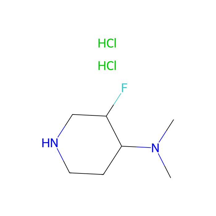 (3R,4R)-3-fluoro-N,N-dimethyl-piperidin-4-amine;dihydrochloride