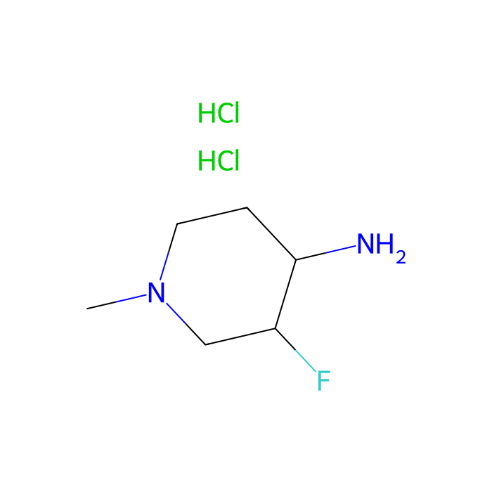 (3R,4R)-3-fluoro-1-methyl-piperidin-4-amine;dihydrochloride
