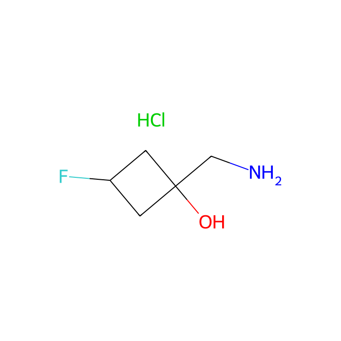 1-(aminomethyl)-3-fluoro-cyclobutanol;hydrochloride