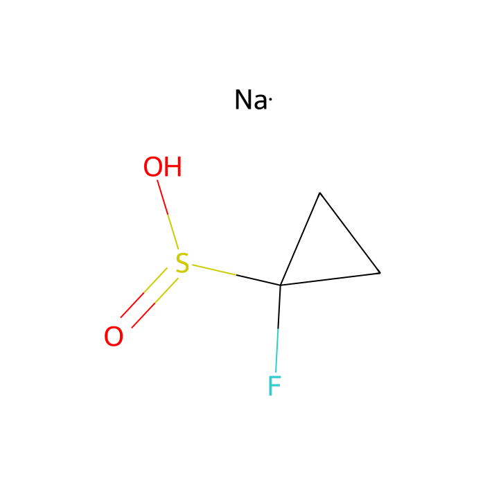 1-fluorocyclopropanesulfinic acid;sodium salt