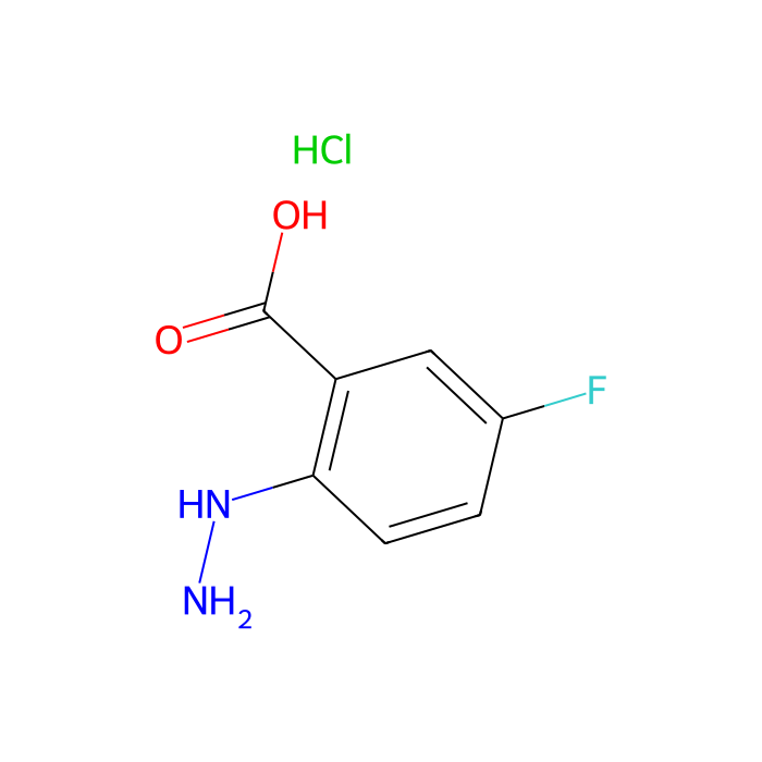5-fluoro-2-hydrazino-benzoic acid;hydrochloride