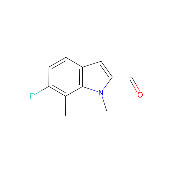 6-fluoro-1,7-dimethyl-1H-indole-2-carbaldehyde