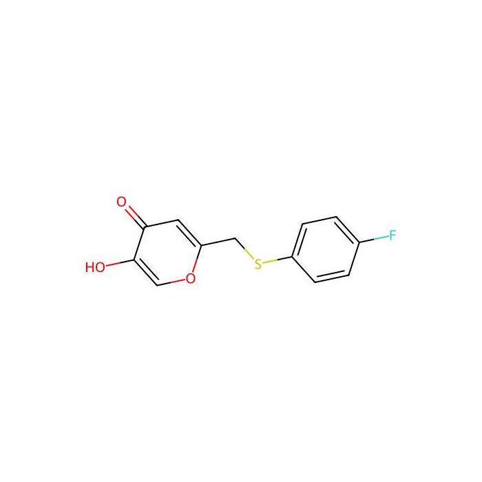 2-(((4-fluorophenyl)thio)methyl)-5-hydroxy-4H-pyran-4-one