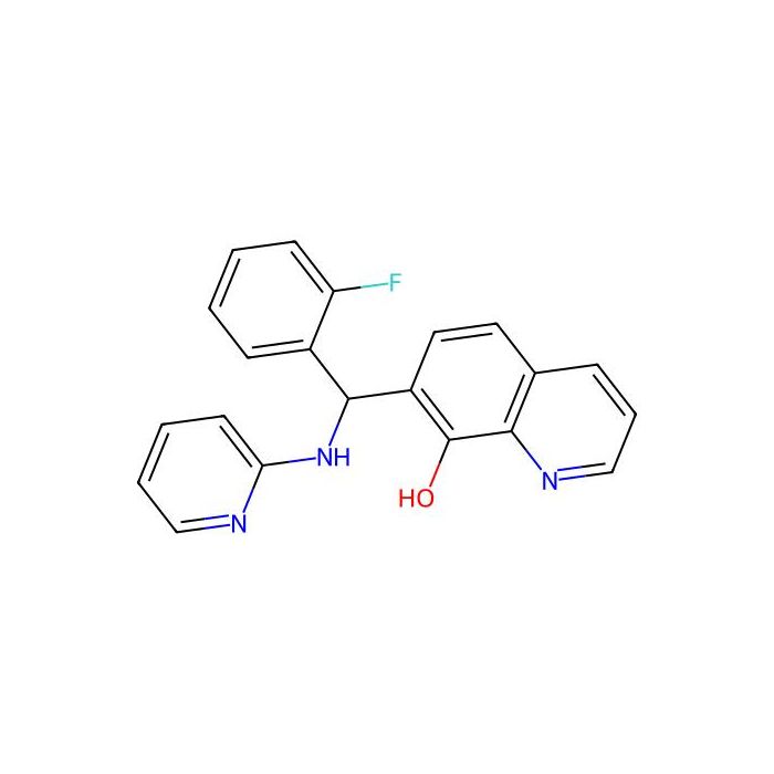 7-((2-Fluorophenyl)(pyridin-2-ylamino)methyl)quinolin-8-ol