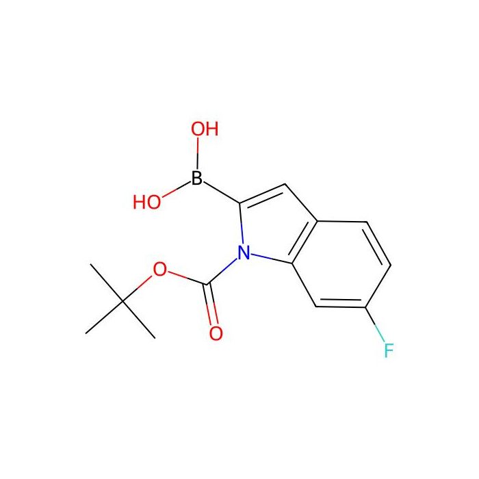 1-Boc-6-氟吲哚-2-硼酸 (含不同量的酸酐)