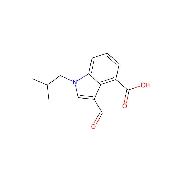 3-formyl-1-(2-methylpropyl)-1H-indole-4-carboxylic acid