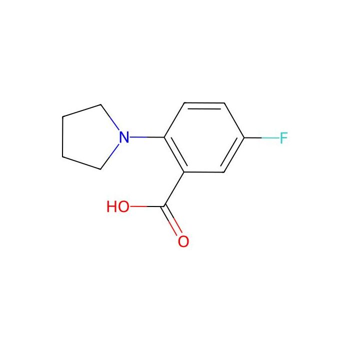 2-(1-吡咯烷基)-5-氟苯甲酸