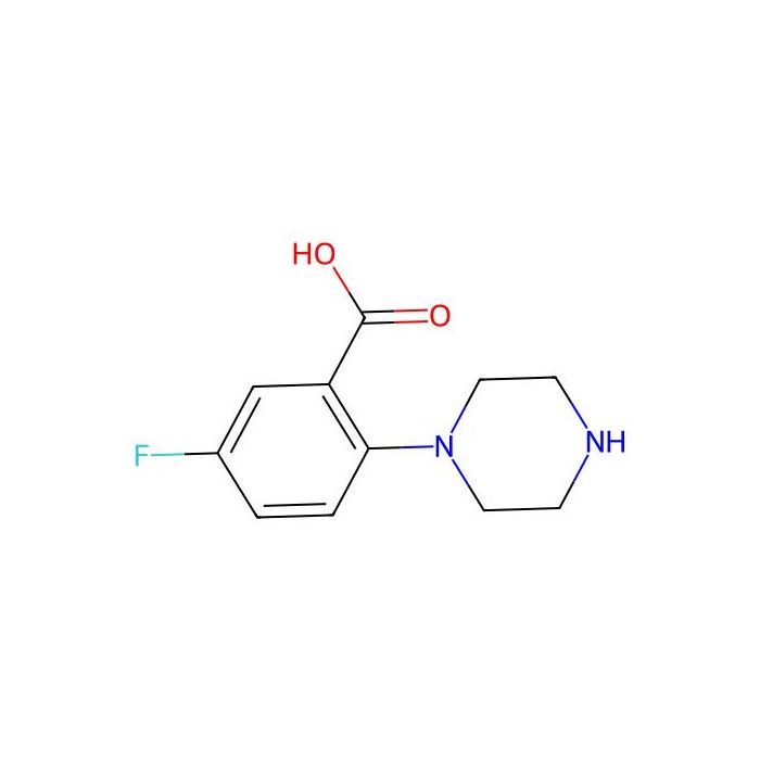 2-(1-哌嗪基)-5-氟苯甲酸
