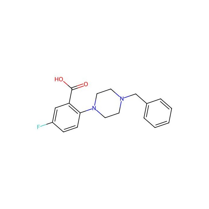 2-(4-苄基哌嗪-1-基)-5-氟苯甲酸