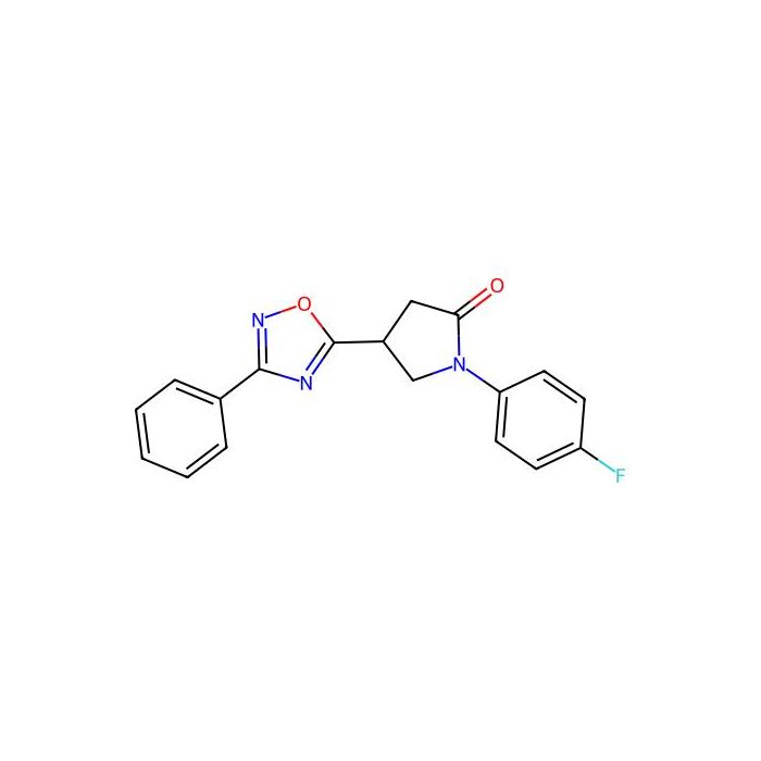 1-(4-Fluorophenyl)-4-(3-phenyl-1,2,4-oxadiazol-5-yl)pyrrolidin-2-one