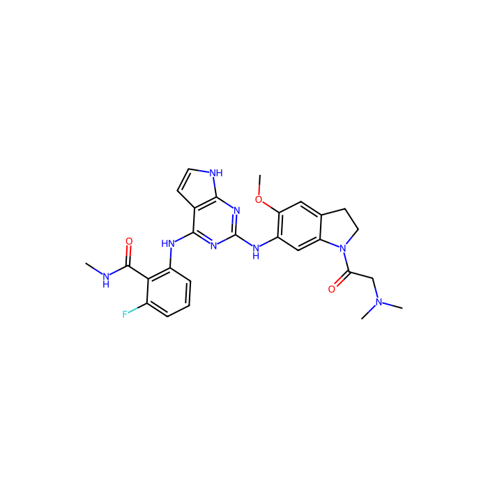 GSK1838705A, ALK 受体酪氨酸激酶抑制剂；胰岛素样生长因子 I 受体抑制剂；胰岛素受体抑制剂；核糖体蛋白 S6 激酶 A1 抑制剂