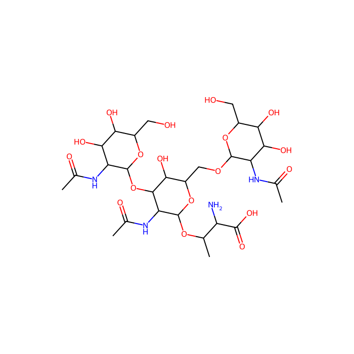 GlcNAcβ(1-3)[GlcNAcβ(1-6)]GalNAc-α-Thr