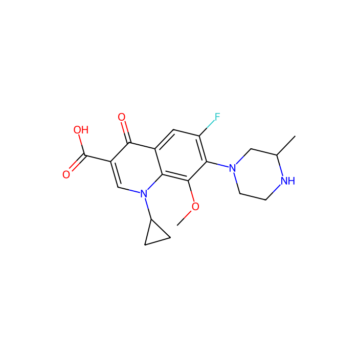 Gatifloxacin, 拓扑异构酶 IV 抑制剂