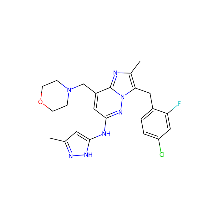 Gandotinib (LY2784544), 酪氨酸蛋白激酶 JAK2 抑制剂
