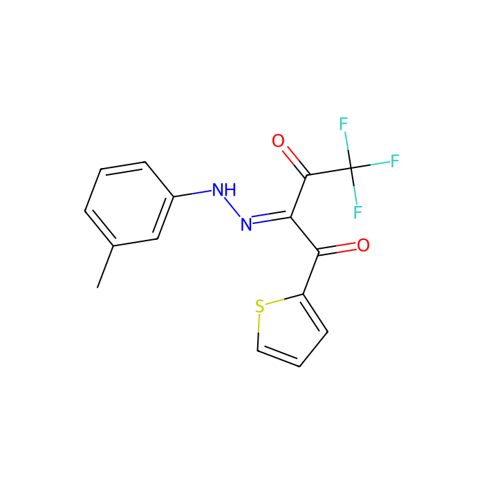4,4,4-三氟-1-(2-噻吩基)-1,2,3-丁三酮 2-[(3-甲基苯基)腙], 羧基酯酶 1 抑制剂