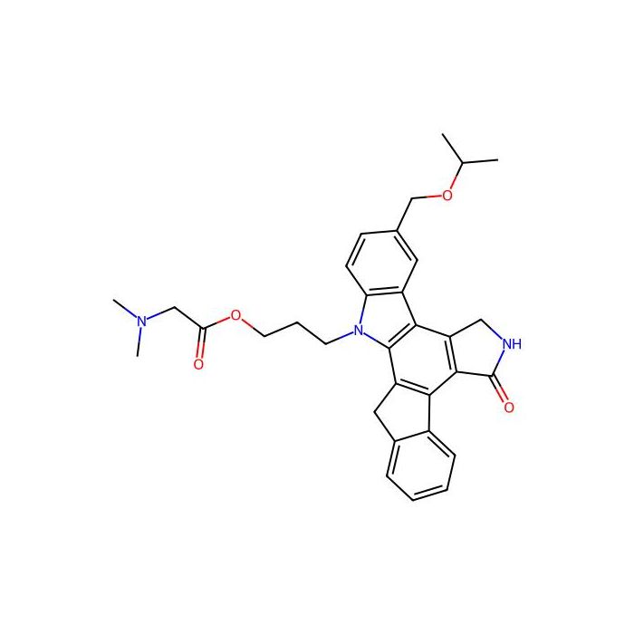 Glycine, N,N-dimethyl-, 3-(5,6,7,13-tetrahydro-9-((1-methylethoxy)methyl)-5-oxo-12H-indeno(2,1-a)pyrrolo(3,4-c)carbazol-12-yl)propyl ester, 血管内皮生长因子受体抑制剂