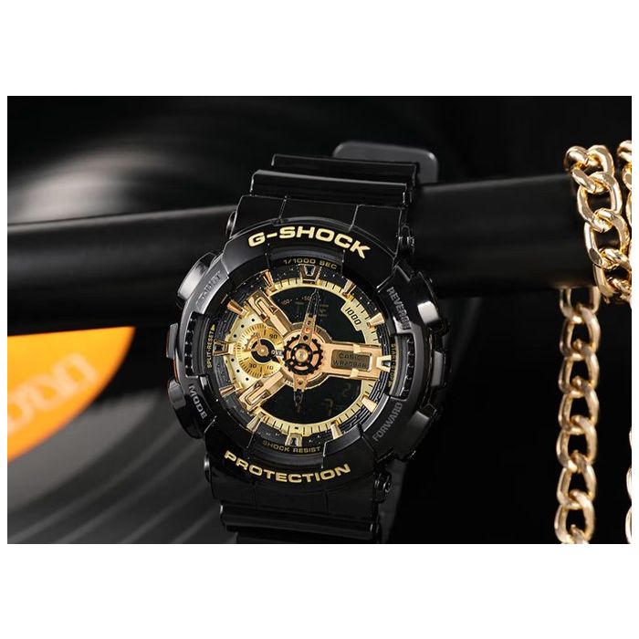卡西欧G-SHOCK 经典款 黑金运动