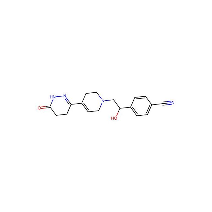 4-[1-hydroxy-2-[4-(6-oxo-4,5-dihydro-1H-pyridazin-3-yl)-3,6-dihydro-2H-pyridin-1-yl]ethyl]benzonitrile
