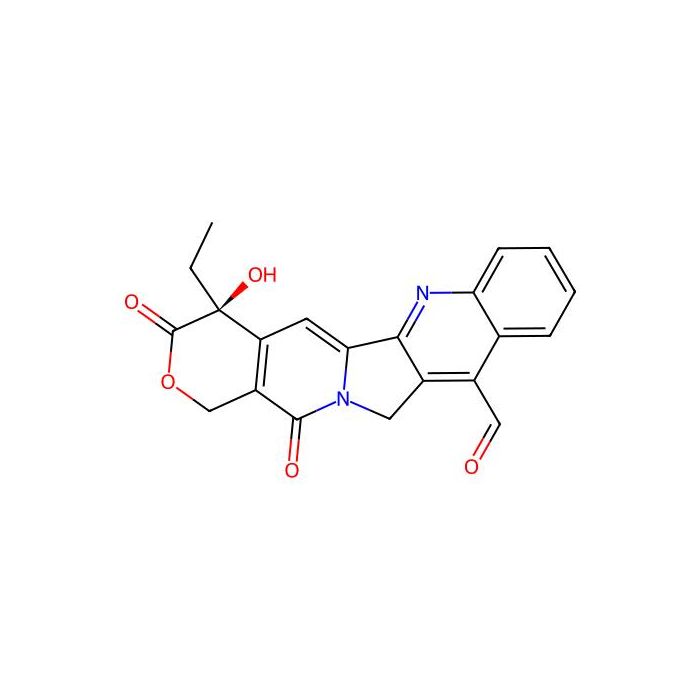 1H-Pyrano(3',4':6,7)indolizino(1,2-b)quinoline-11-carboxaldehyde, 4-ethyl-3,4,12,14-tetrahydro-4-hydroxy-3,14-dioxo-, (S)-