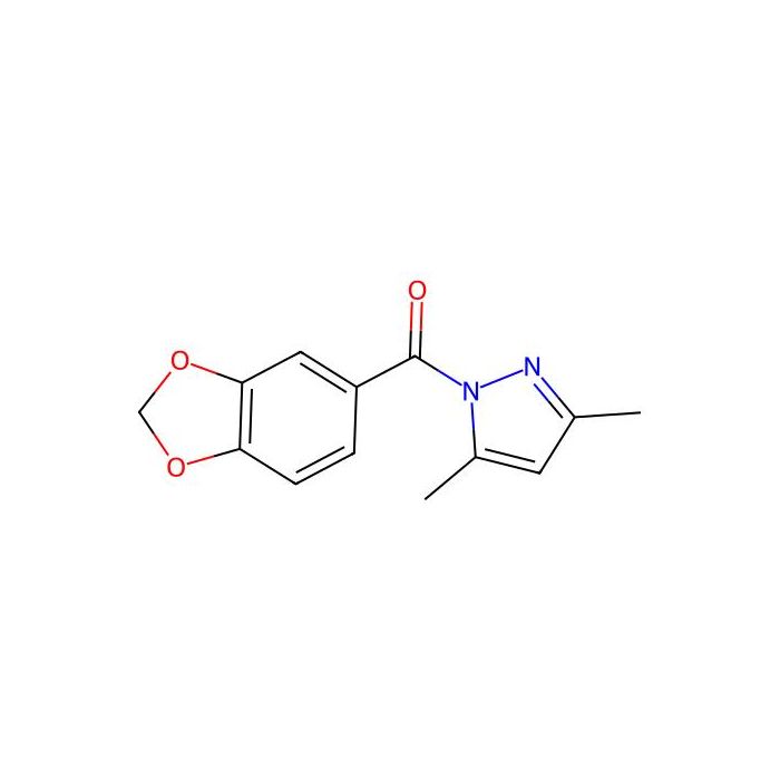 1H-Pyrazole, 1-(1,3-benzodioxol-5-ylcarbonyl)-3,5-dimethyl-