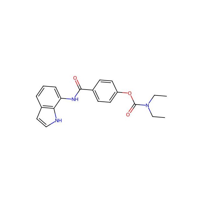 4-((1H-Indol-7-yl)carbamoyl)phenyl diethylcarbamate