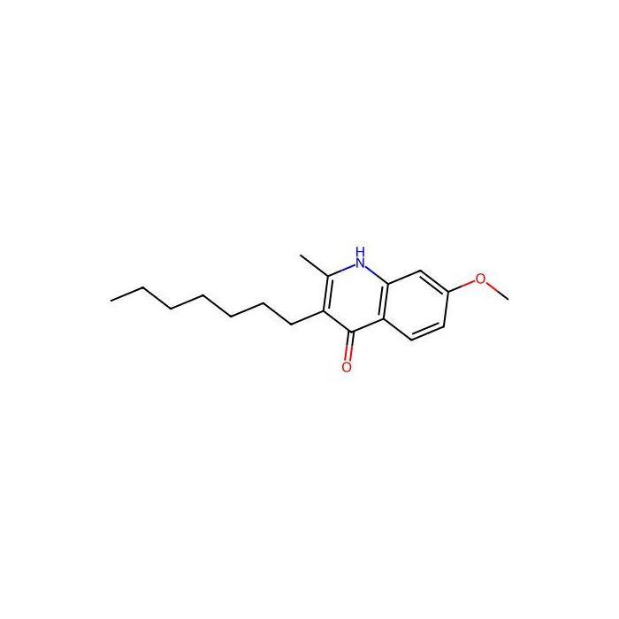 3-Heptyl-4-hydroxy-7-methoxy-2-methylquinoline