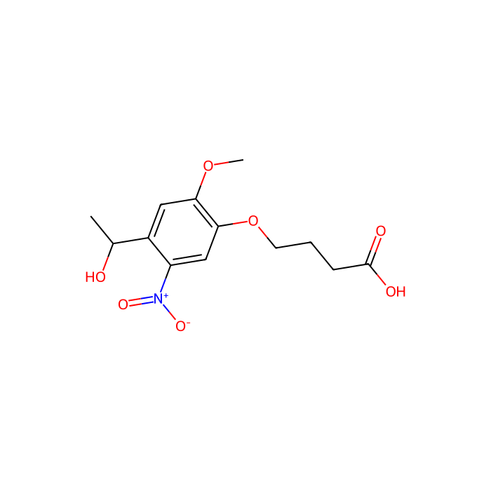 4-[4-(1-羟乙基)-2-甲氧基-5-硝基苯氧基]丁酸