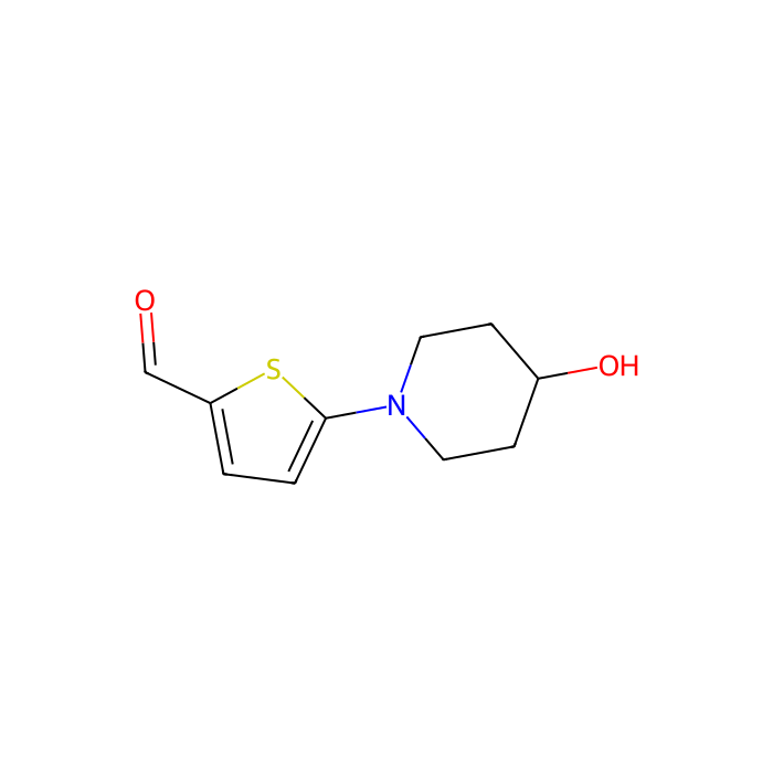 5-(4-羟基哌啶-1-基)噻吩-2-甲醛