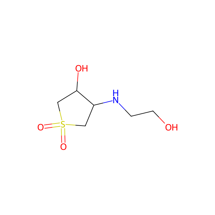 4-[((2-羟乙基)氨基] 四氢噻吩-3-醇 1,1-二氧化物