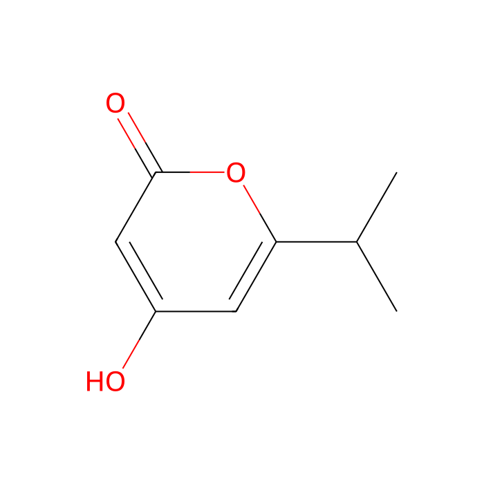 4-羟基-6(丙-2-基)-2H-吡喃-2-酮