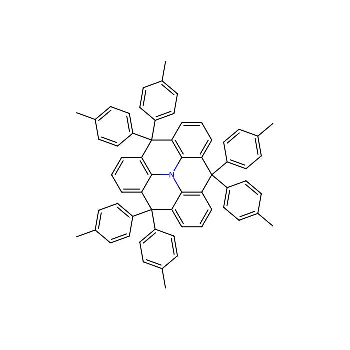4,4,8,8，-12,12-Hexa-p-甲苯基-4H -8H -12H -12C-氮杂二苯并[cd，mn] py