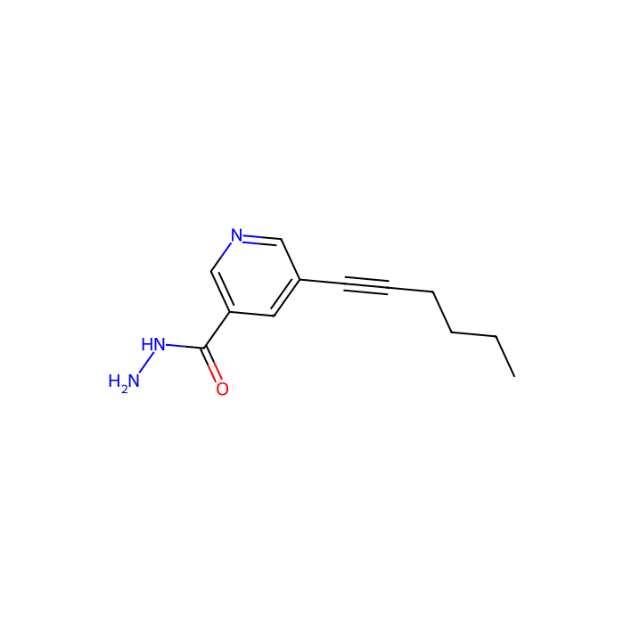 5-己基-1-炔基吡啶-3-酰肼