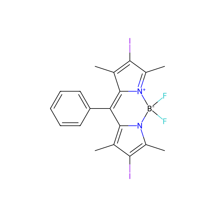 5,5-二氟-2,8-二碘-1,3,7,9-四甲基-10-苯基-5H-二吡咯并[1,2-c:2',1'-f][1,3,2]二氮杂硼烷-4-鎓-5-硼