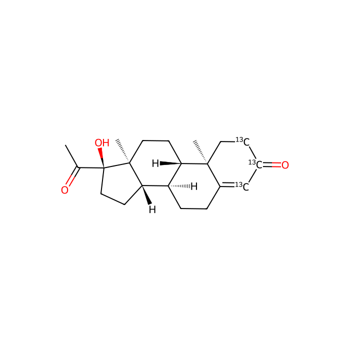 17α-羟基孕酮-2,3,4-¹³C₃