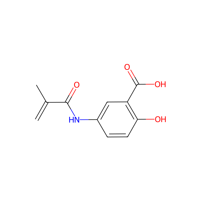 2-羟基-5-N-甲基丙烯酰胺苯甲酸
