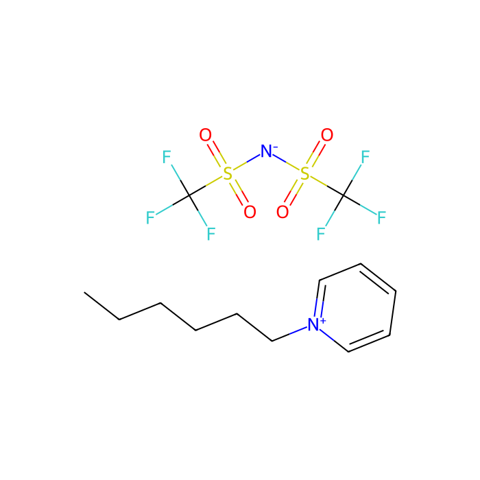 1-己基吡啶-1-鎓 双(三氟甲烷磺酰)亚胺盐