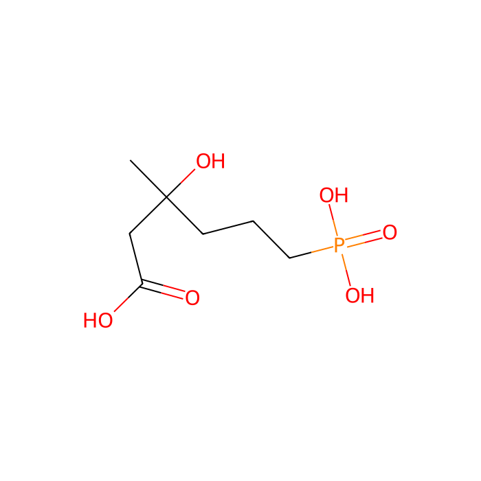 3-hydroxy-3-methyl-6-phosphohexanoic acid, 磷酸甲羟戊酸激酶抑制剂