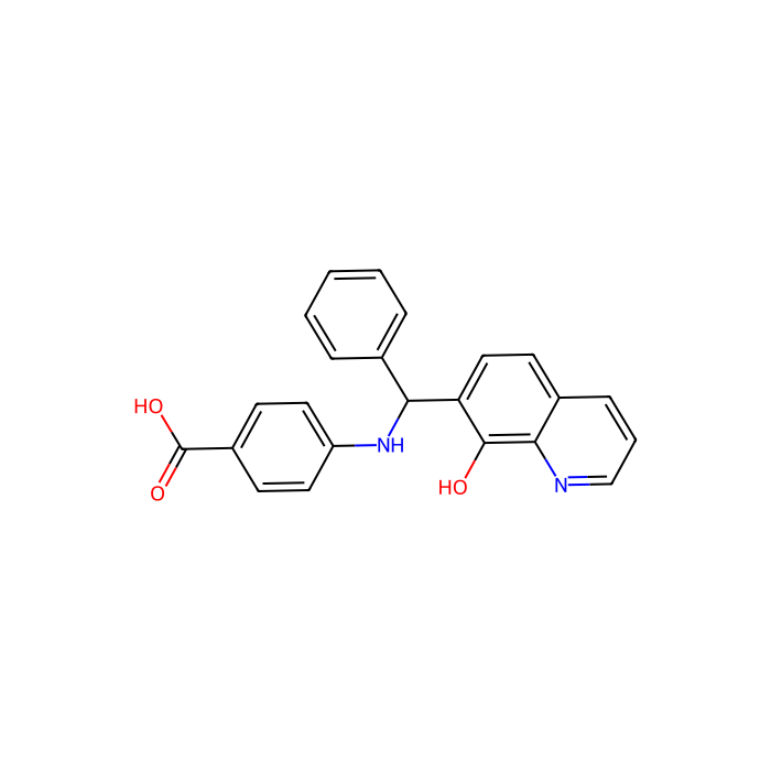 4-[[(8-hydroxyquinolin-7-yl)-phenylmethyl]amino]benzoic acid, Ras 转换 CAAX 内肽酶 1 的抑制剂