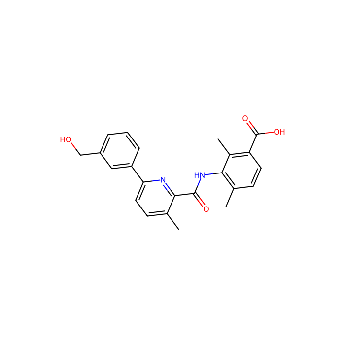 3-[[6-[3-(hydroxymethyl)phenyl]-3-methylpyridine-2-carbonyl]amino]-2,4-dimethylbenzoic acid