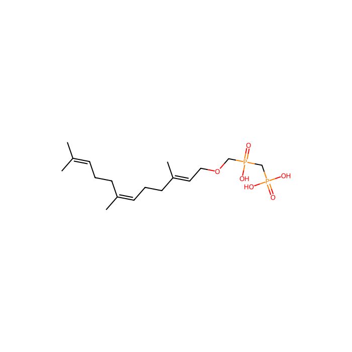 {[hydroxy({[(2E,6Z)-3,7,11-trimethyldodeca-2,6,10-trien-1-yl]oxy}methyl)phosphoryl]methyl}phosphonic acid, 角鲨烯合成酶抑制剂 