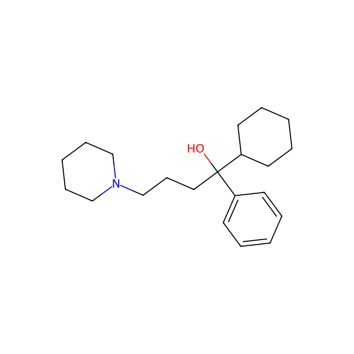hexahydrodifenidol, M 1 受体拮抗剂；M 2 受体拮抗剂；M 3 受体拮抗剂；M 4 受体拮抗剂；M 5 受体拮抗剂