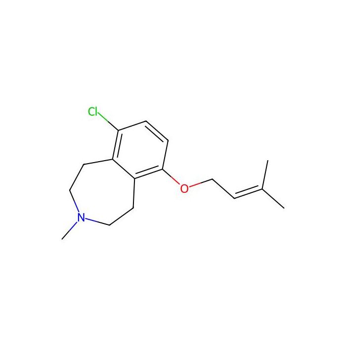 1H-3-Benzazepine, 6-chloro-2,3,4,5-tetrahydro-3-methyl-9-((3-methyl-2-butenyl)oxy)-