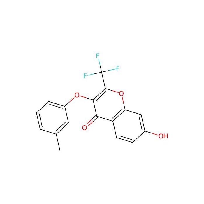 7-Hydroxy-3-(3-methylphenoxy)-2-(trifluoromethyl)chromen-4-one