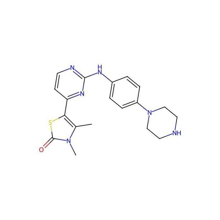 2(3H)-Thiazolone, 3,4-diMethyl-5-[2-[[4-(1-piperazinyl)phenyl]aMino]-4-pyriMidinyl]-