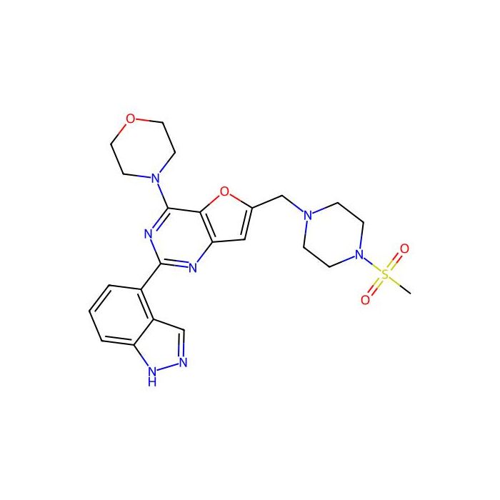 2-(1H-indazol-4-yl)-6-((4-(methylsulfonyl)piperazin-1-yl)methyl)-4-morpholinofuro[3,2-d]pyrimidine