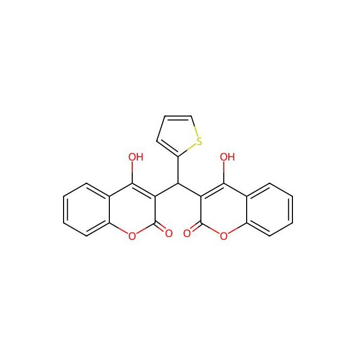 4-hydroxy-3-[(4-hydroxy-2-oxo-2H-chromen-3-yl)(thiophen-2-yl)methyl]-2H-chromen-2-one