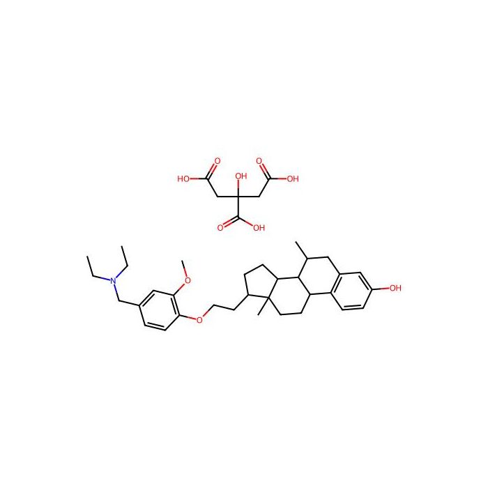 (7R,13R,17R)-17-[2-[4-(diethylaminomethyl)-2-methoxyphenoxy]ethyl]-7,13-dimethyl-6,7,8,9,11,12,14,15,16,17-decahydrocyclopenta[a]phenanthren-3-ol;2-hydroxypropane-1,2,3-tricarboxylic acid, 雌激素受体α拮抗剂