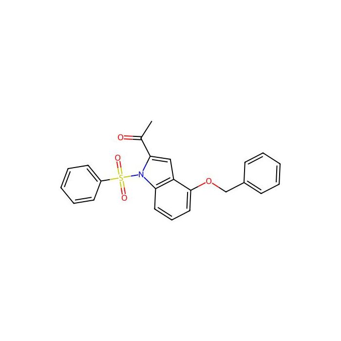 1-(4-(苄氧基)-1-(苯基磺酰基)-1H-吲哚-2-基)乙酮