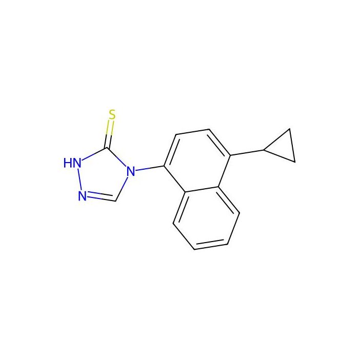 4-（4-环丙基-1-萘）-2，4二氢-3H-1，2，4-噻唑-3-硫醇（ 痛风药Lesinurad (RDEA-594)中间体）